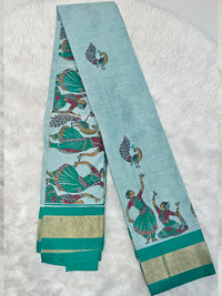 Mangalagiri cotton print saree