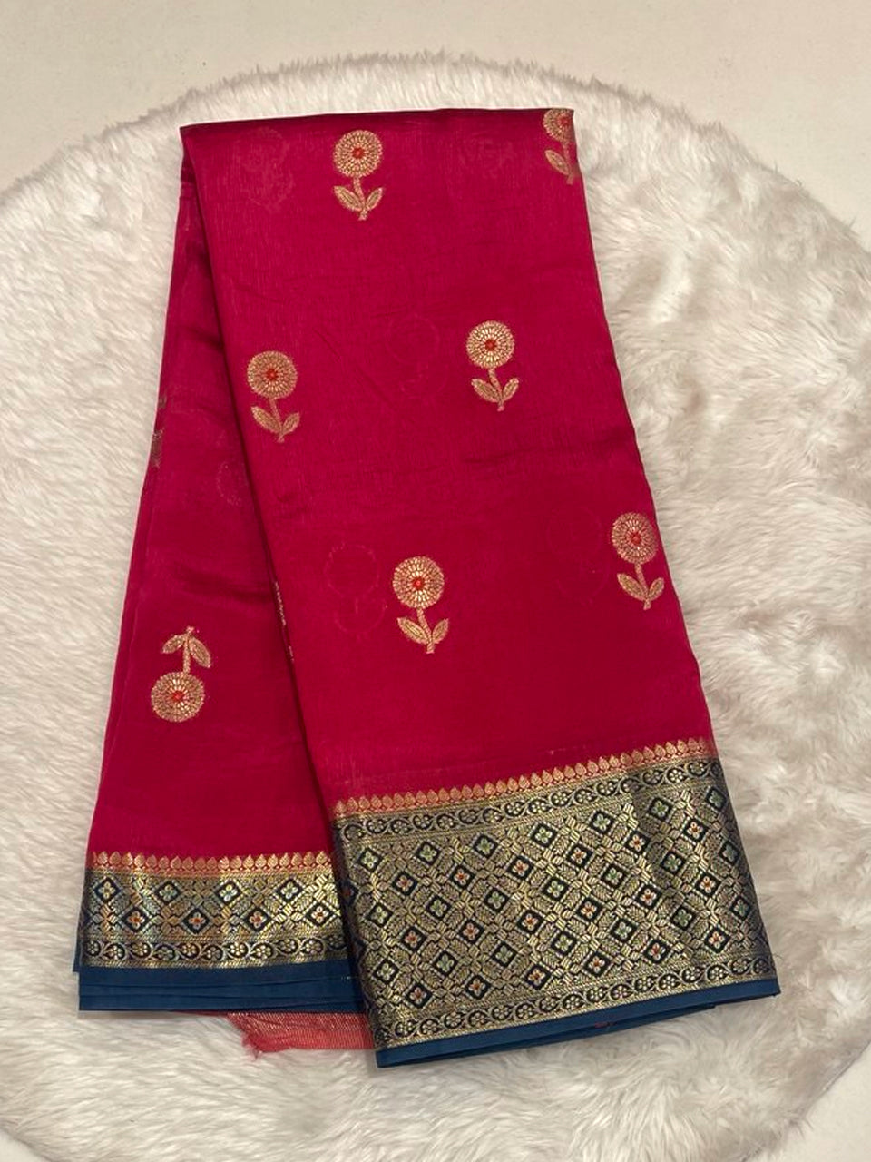 Green Mango Single Thana Saree
