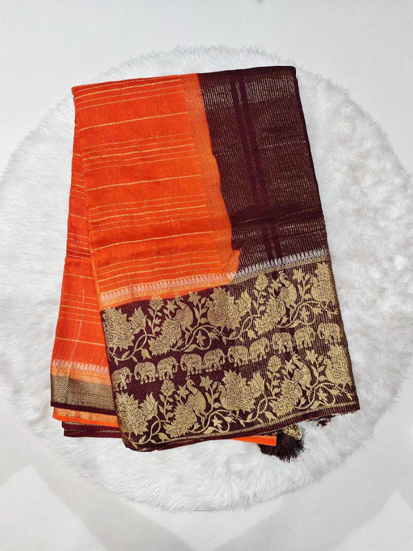 Spun Silk saree