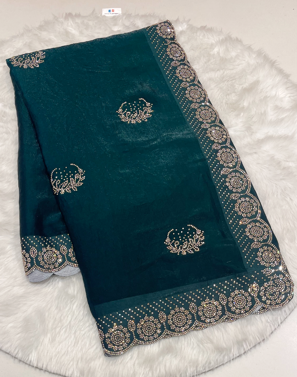 Royal Purple Space Silk Saree