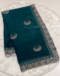 Royal Purple Space Silk Saree