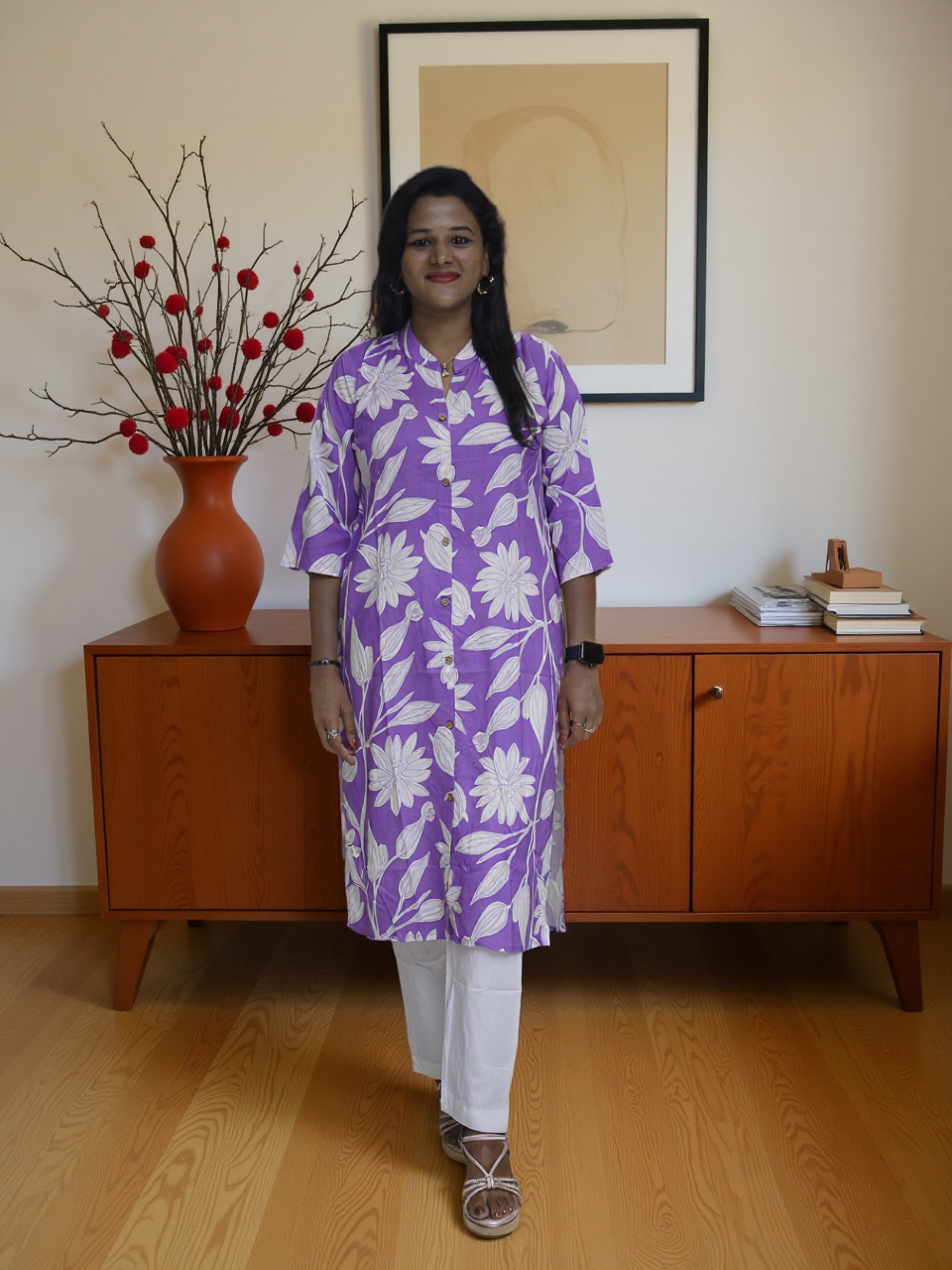 Rayon Straight Cut Kurti