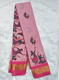 Mangalagiri cotton print saree