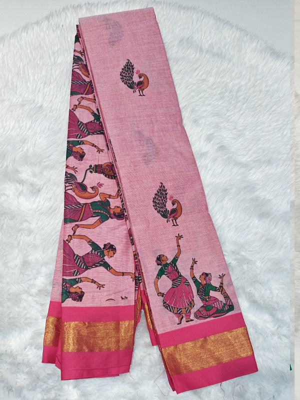 Mangalagiri cotton print saree