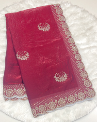 Royal Purple Space Silk Saree
