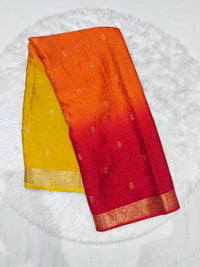 semi-crepe saree