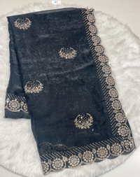Royal Purple Space Silk Saree