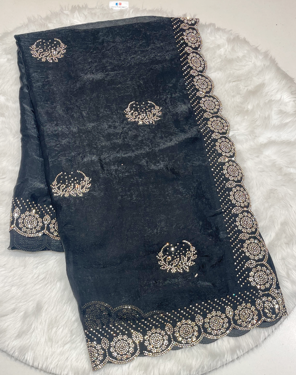 Royal Purple Space Silk Saree