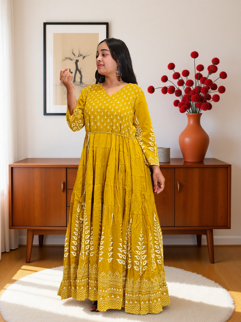 Mustard Yellow Kurti