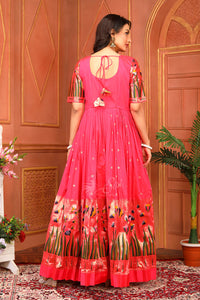 Fancy pattu paithani design chudidar kali