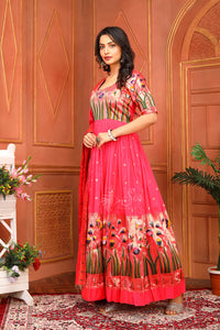 Fancy pattu paithani design chudidar kali