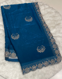 Royal Purple Space Silk Saree