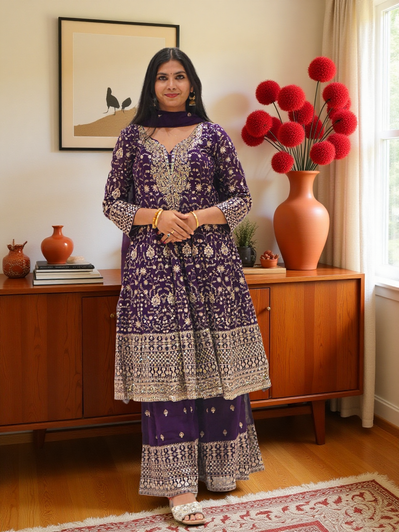 PARTY WEAR PALAZO SET