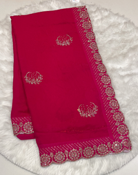 Royal Purple Space Silk Saree