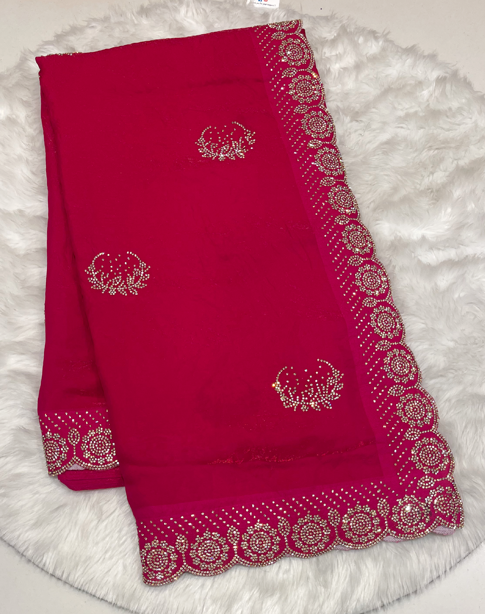 Royal Purple Space Silk Saree