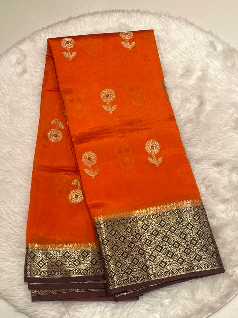 Green Mango Single Thana Saree