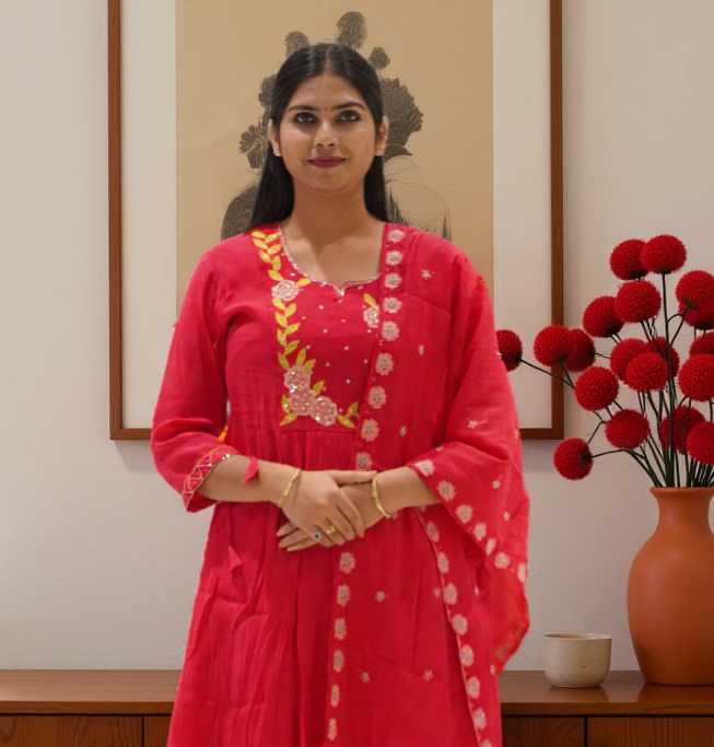 3 Pcs Bottom Dupatta Set