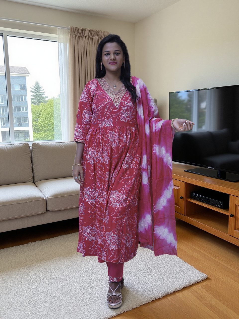 3 Pcs Bottom Dupatta Set