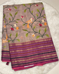 Malbar Tissue Pattu Saree