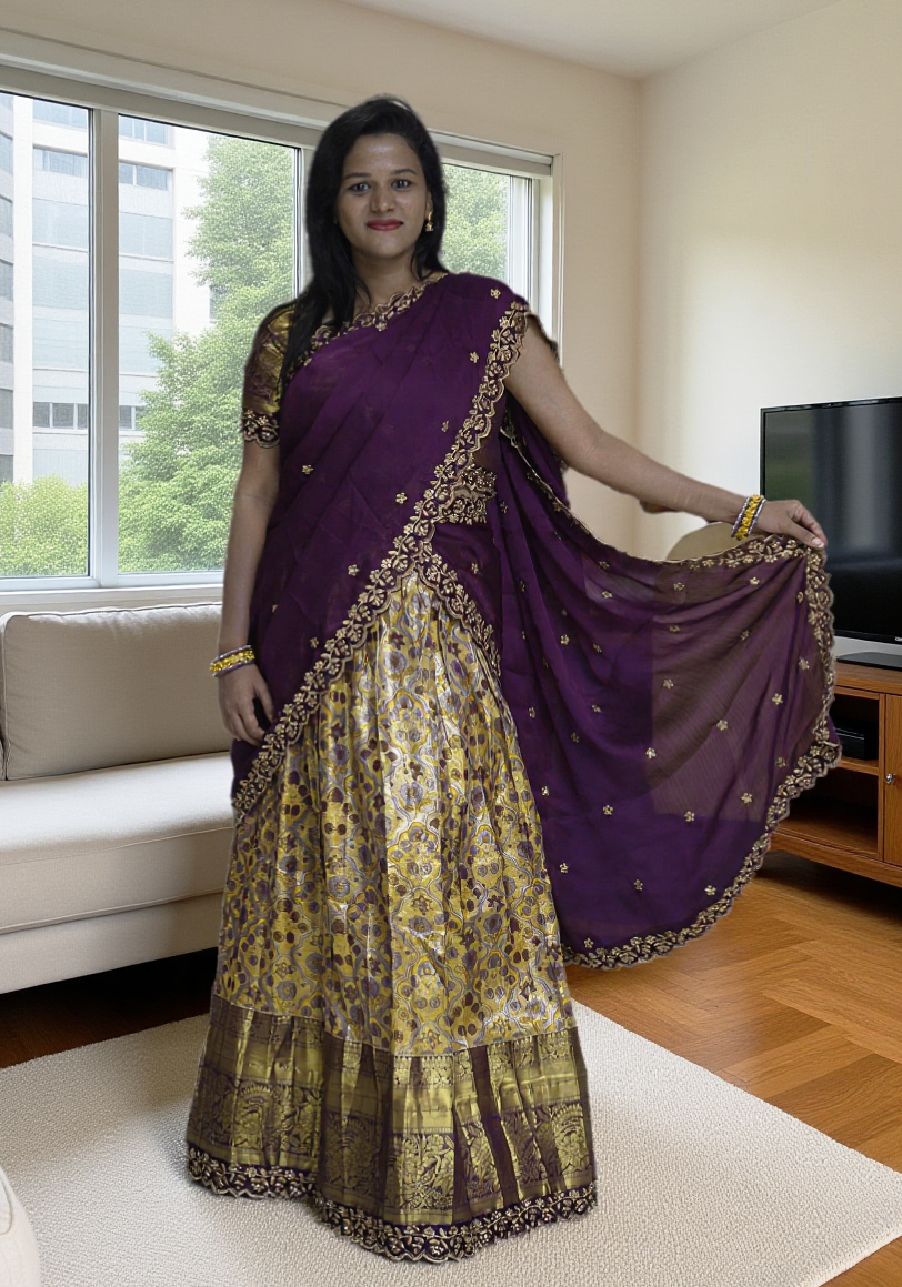 Tissue Pattu Half Saree