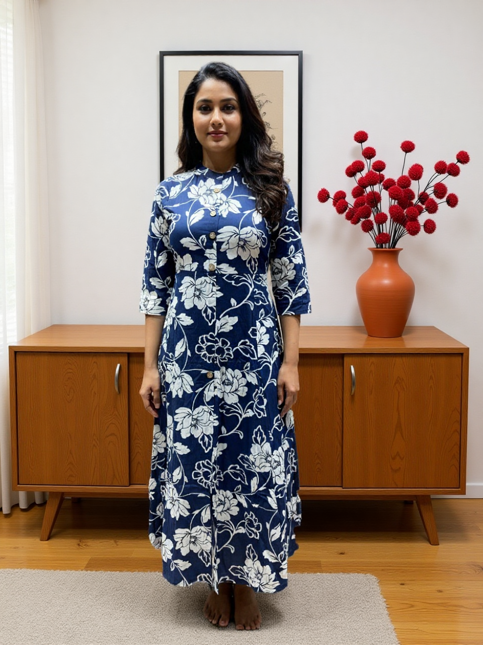 Navy blue Kurti