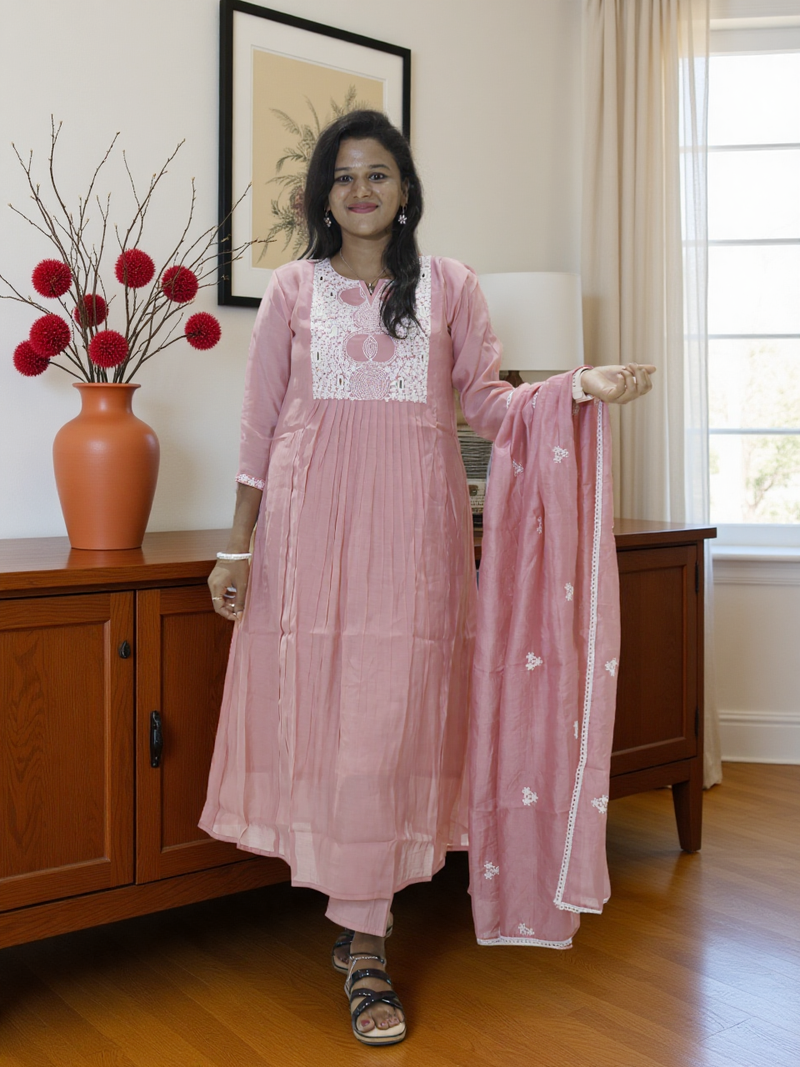 3 Pcs Bottom Dupatta Set