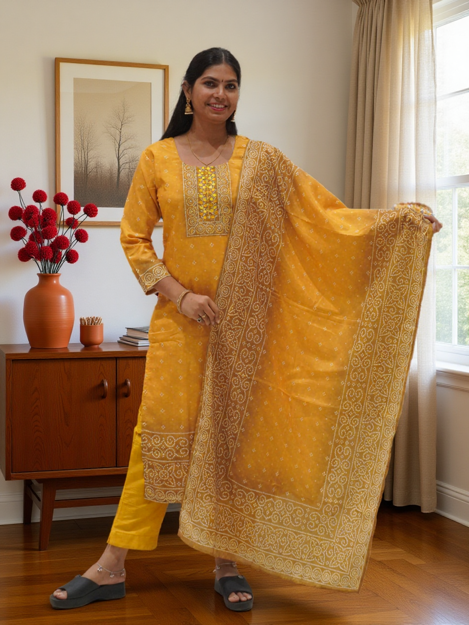 3 Pcs Bottom Dupatta Set