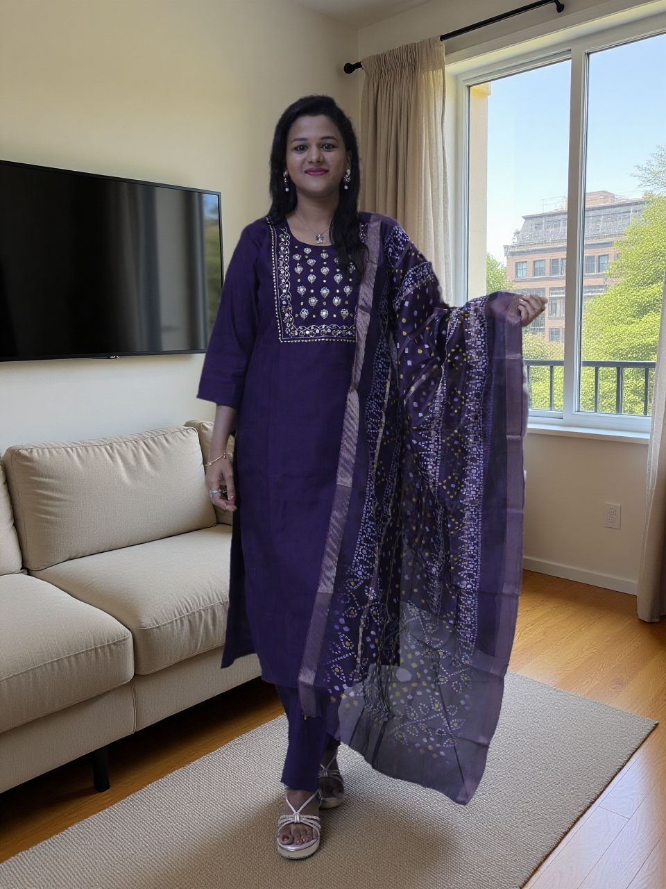 3 Pcs bottom dupatta set