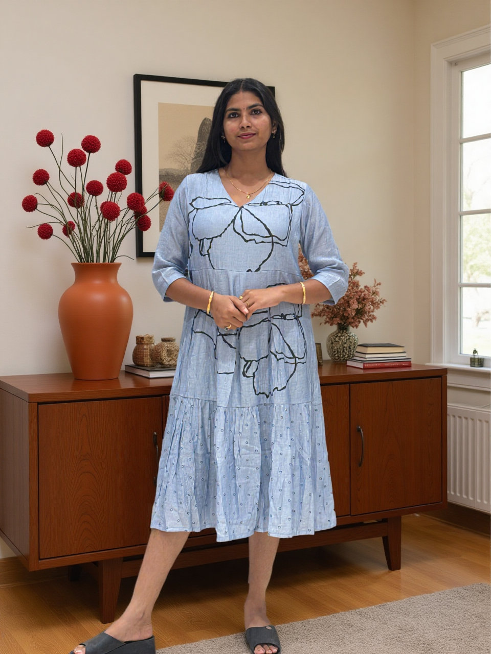 Breezy blue Kurti