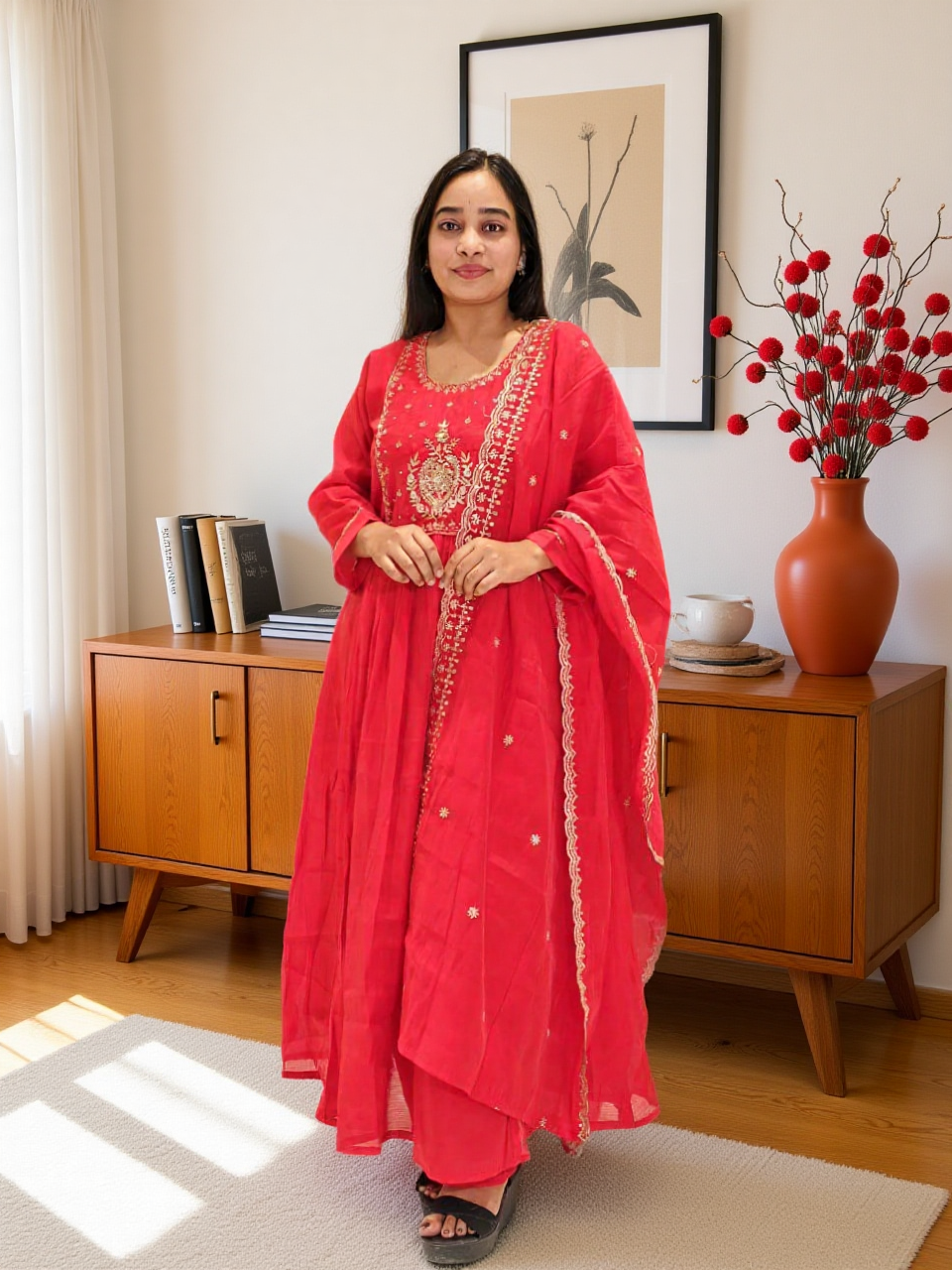 3 Pcs Bottom Dupatta Set