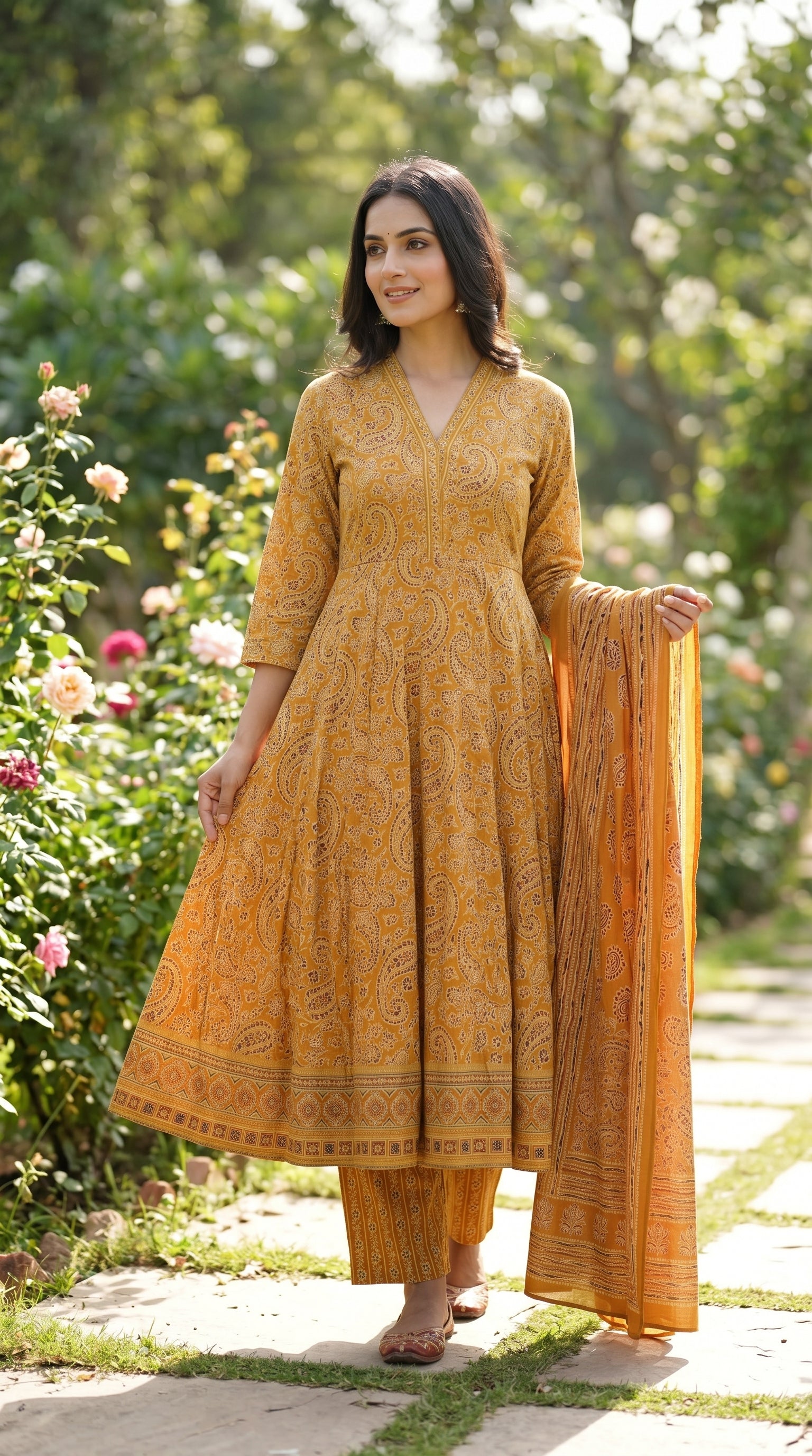 3 Pcs Bottom Dupatta Set