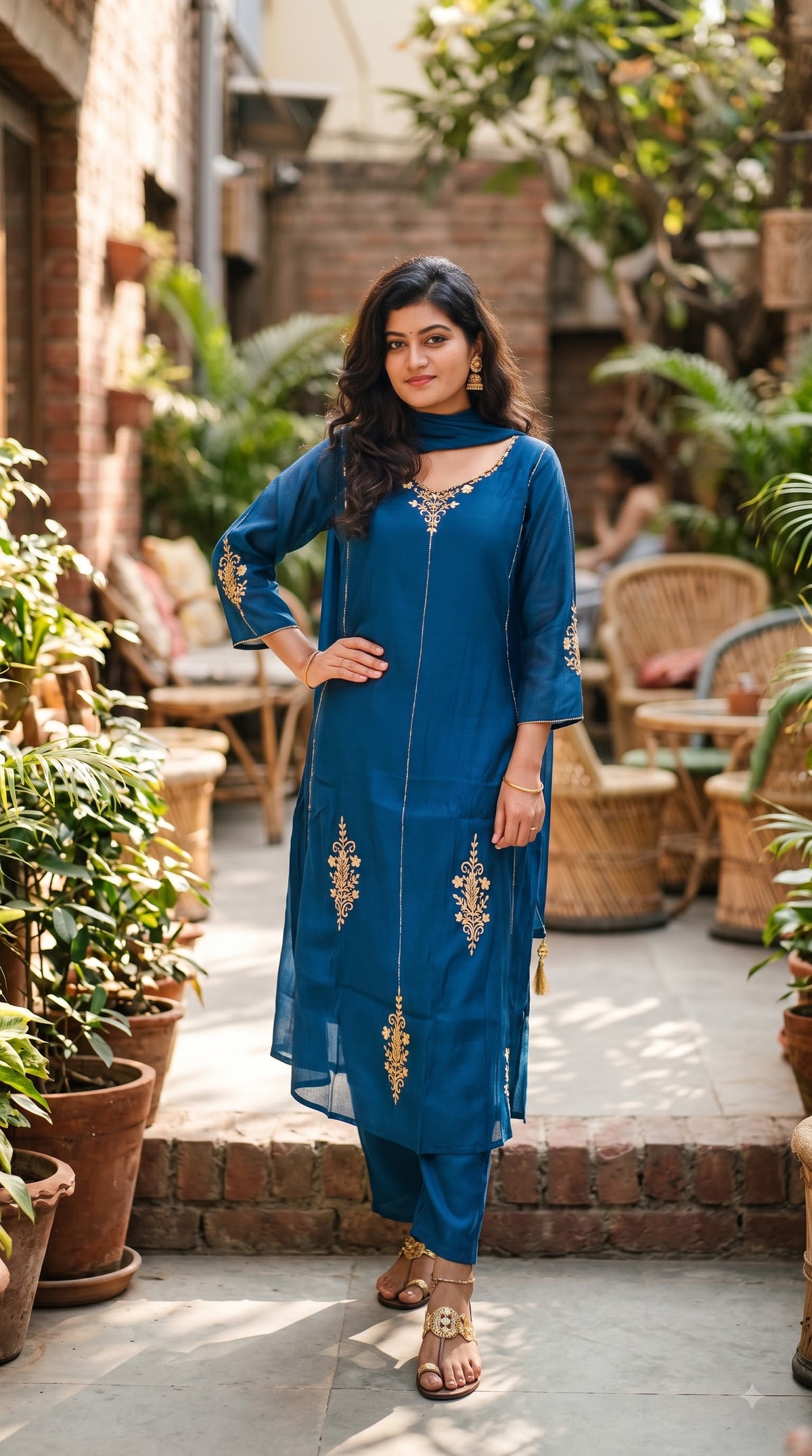3 Pcs Bottom Dupatta Set