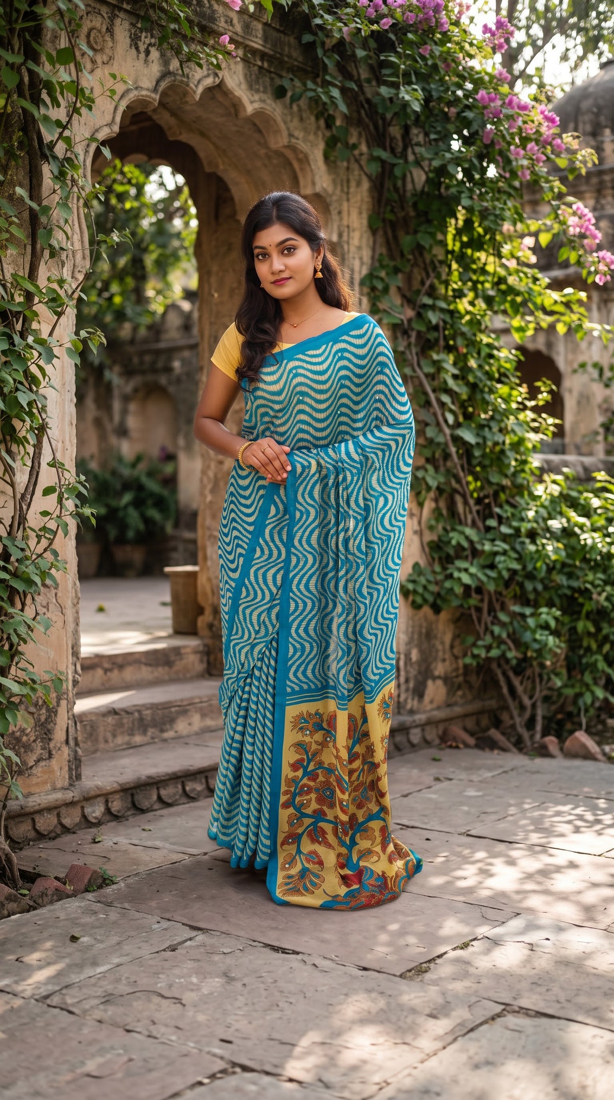 Samurai Chiffon saree