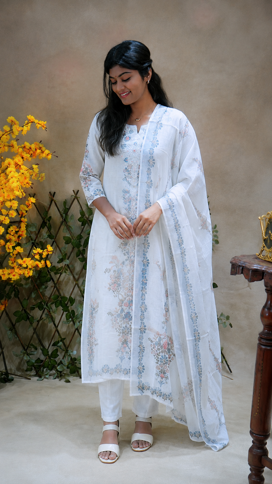 3 Pcs Bottom Dupatta Set
