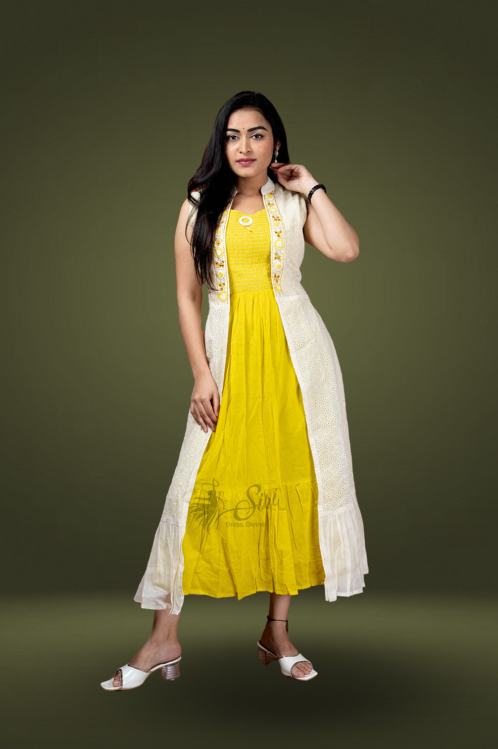 Cotton cut work kurti