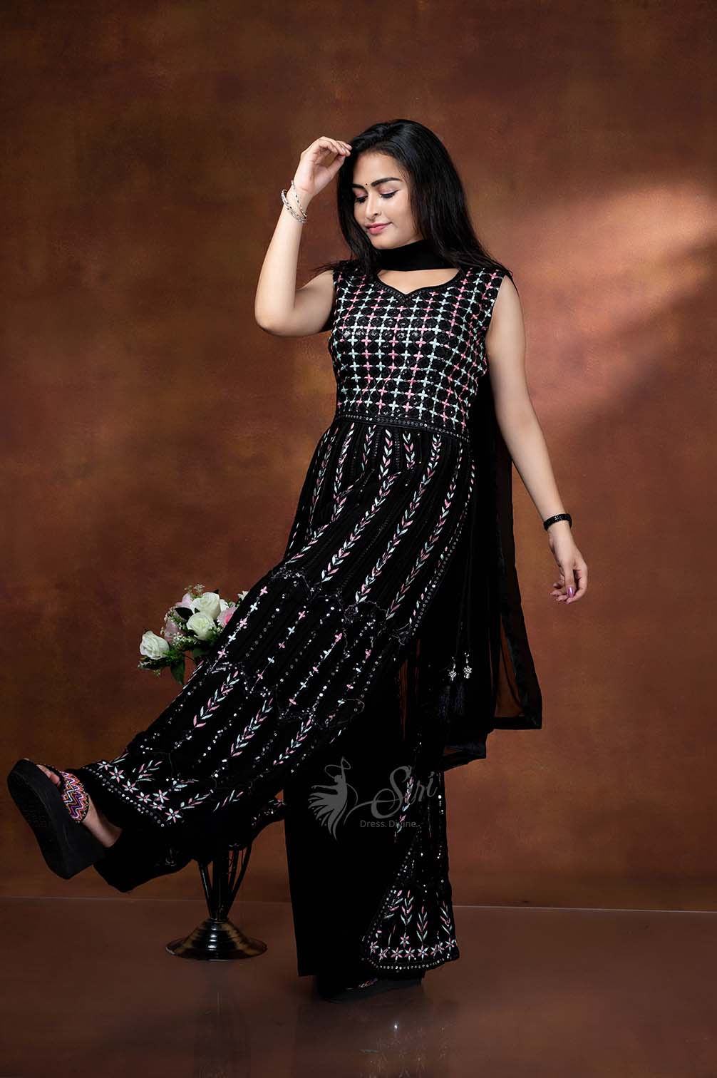 Black Color Chudidar Kali