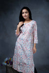 Floral Print Straight Cut Kurti