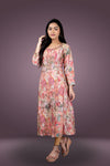 Rayon floral print kurti