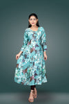 Rayon floral print kurti