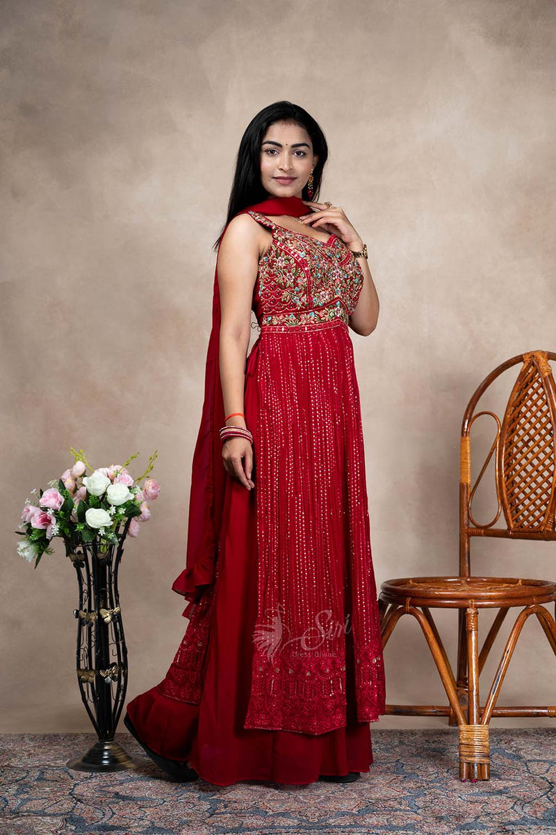 Red Color Chudidar Kali