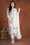Floral Print 3 Pc's Bottom Duppata Set