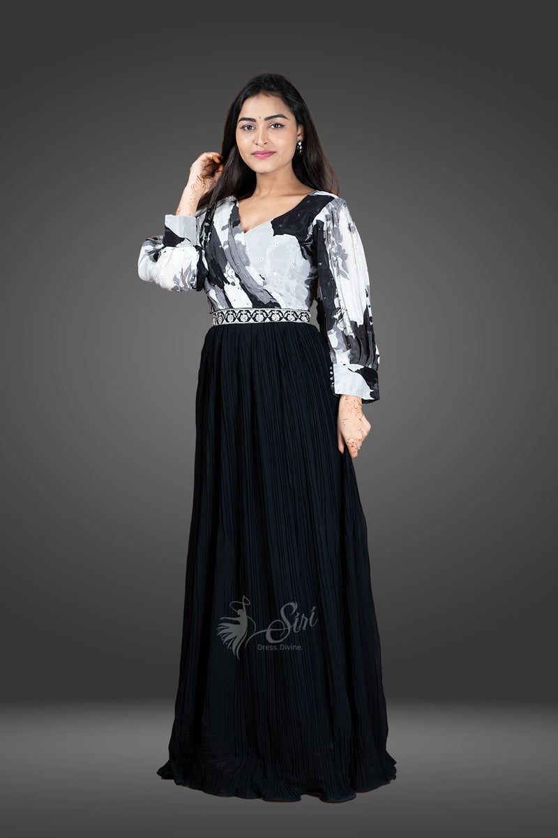 Black colour rayon chudidar kali