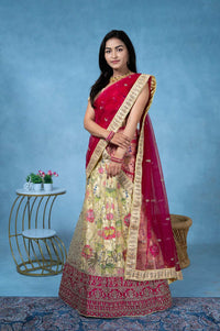 Netted Half Saree