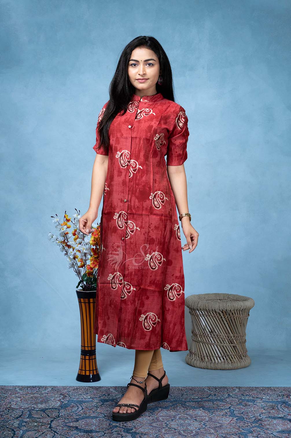 Paisley Print Cotton Kurti