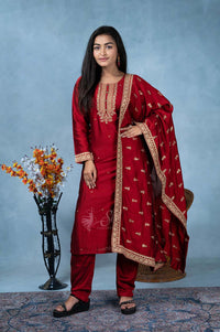 Chanderi Salwar Straight Cut