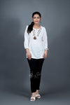 White Colour Cotton Westren Top