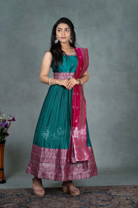 Dupion Silk  Chudidar Kali