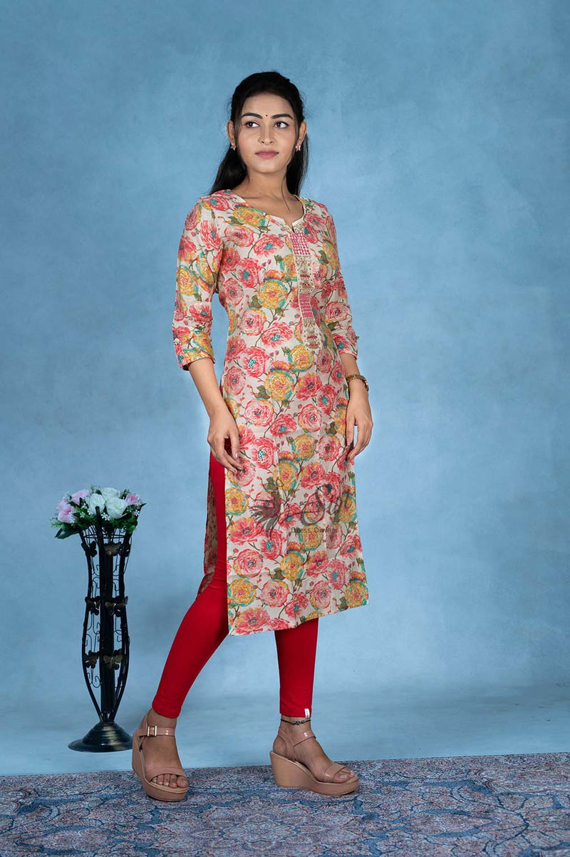 Cotton Straight Cut Kurti