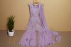 Lavender Colour Partywear Palazo Set