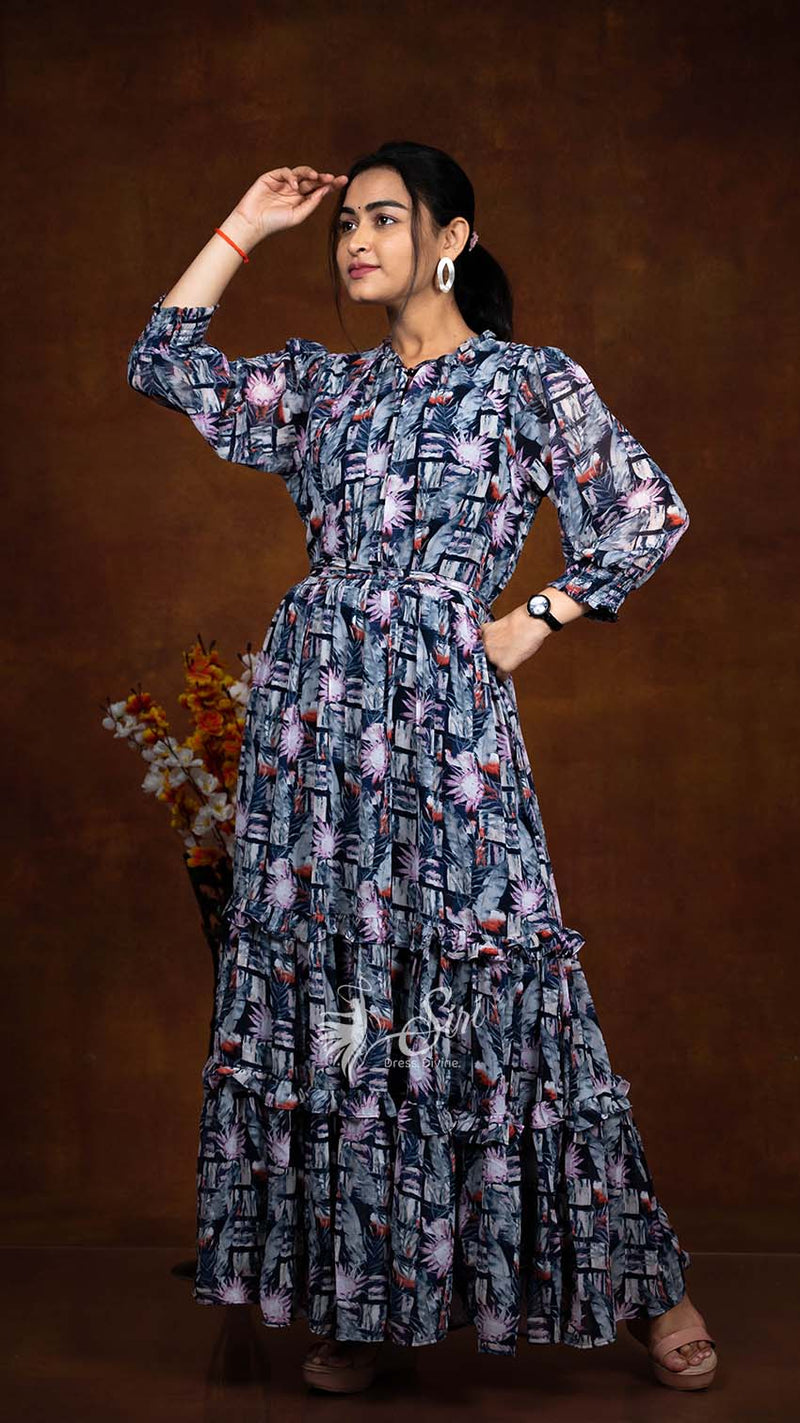 Abstract Print Kurti